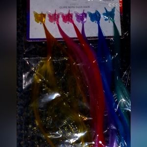Bnwt never opened hair colors on clips